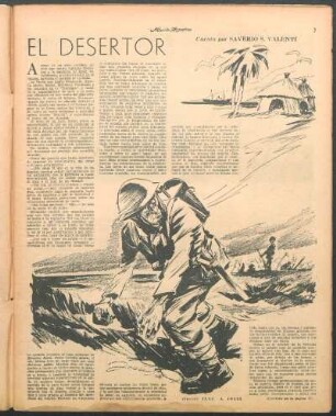 El desertor : Cuento por Saverio S. Valentí