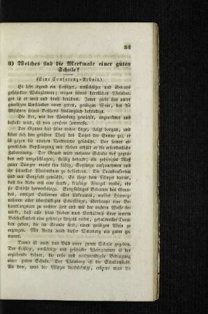 Welches sind die Merkmale einer guten Schule? : (eine Conferenz-Arbeit)