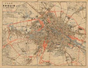 Plan von Berlin : mit nächster Umgebung : Beilage zum Berliner Adressbuch 1889