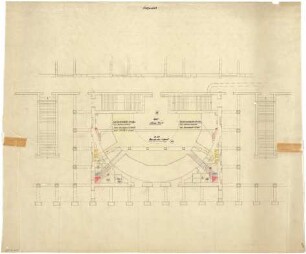 Troost, Paul Ludwig; München, Arcisstr. 12; Führerbau der NSDAP - Großer Konzertsaal, Erdgeschoss (Grundriss)