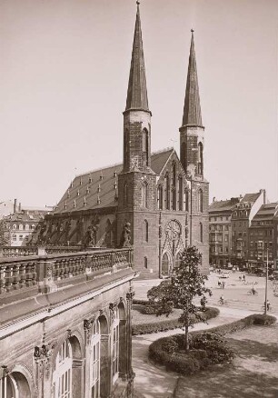 Dresden, Sophienkirche, Ansicht von Nordwesten