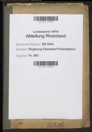 Dienstbibliothek ("Handbibliothek") der Regierung
