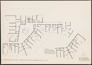 Siedlung Weinberg, Kassel: Grundrisse Normalgeschoss der Wohnbebauung I 1:100