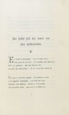 Hie hebet sich daz maere von dem saeldenrichen.