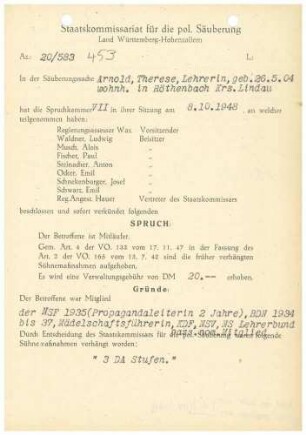 Arnold, Therese