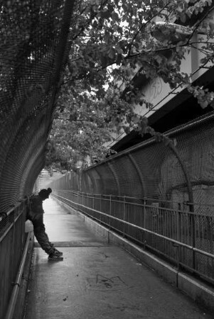 Homeless, Bedford Avenue/Williamsburg Bridge, Pedestrian Path, Williamsburg, New York City, 2018