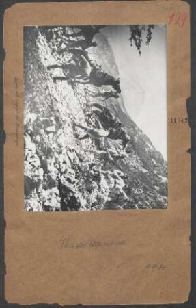 Geschütztransport im Hochgebirge