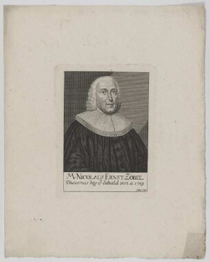 Bildnis des Nicolaus Ernst Zobel