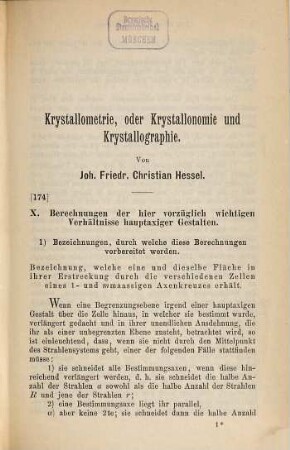 Krystallometrie, oder Krystallonomie und Krystallographie : auf eigenthümliche Weise und mit Zugrundelegung neuer allgemeiner Lehren der reinen Gestaltenkunde, sowie mit vollständiger Berücksichtigung der wichtigsten Arbeiten und Methoden anderer Krystallographen ; (1830), 2