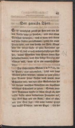 Der gereiste Thor