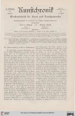Heft 27 (15. April 1886)