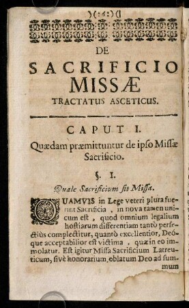 6-20, Caput I