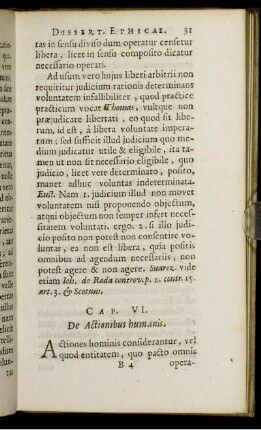Cap. VI. De Actionibus humanis.