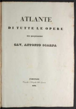 Atlante di tutte le opere
