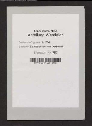 Ablösung einer Abgabe (Leibgewinnpacht) durch den Bürger Lueg in Castrop.