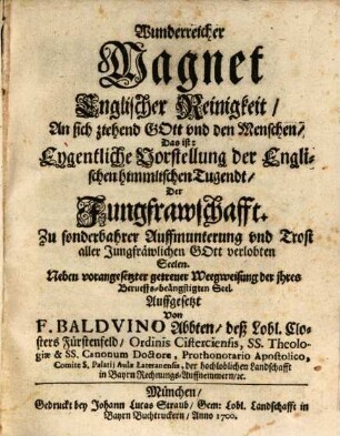 Wunderreicher Magnet engl. Reinigkeit