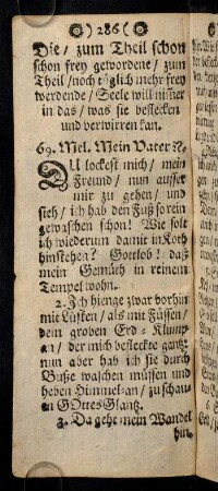 286-297, 69. Die zum Theil schon schon frey ...; ...