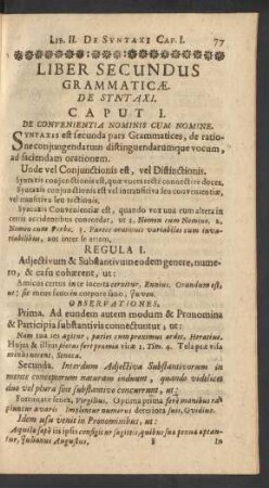 Liber Secundus Grammaticae. De Syntaxi