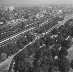 Hauptbahnhof von Erfurt : Blickrichtung Nordosten