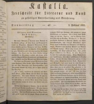 Ausgabe vom 30. Januar 1832.