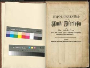 Hypothekenbuch des Amts Iserlohn