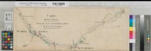 Beyenburg (Wuppertal) - Eckesey (Wuppertal) Berliner Straße Straßenzug Sektion VII Kückelhausen - vor Eckesey 1.H. 19.Jh. ca 1 : 5000 23,5 x 62 Zeichnung KSA Nr. 575g