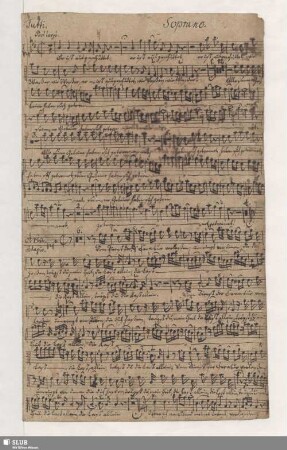 Stimmensatz [Schreiber: Reichard, Heinrich Gottfried]