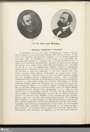 IV. In Amt und Würden
