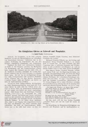12: Die königlichen Gärten zu Schwedt und Monplaisir