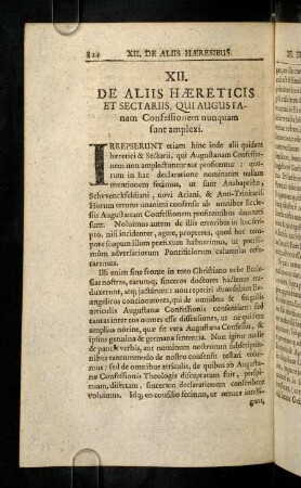 824-830, XII. De Aliis Haereticis Et Sectariis