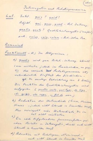 185-197, Interrogativ- und Relativpronomina