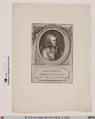 Bildnis Voltaire (eig. François-Marie Arouet)