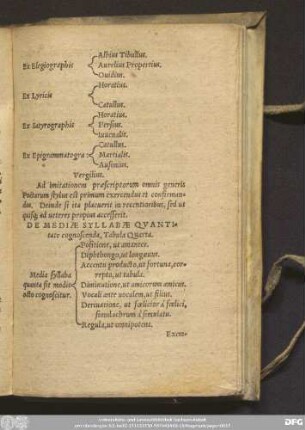 De Mediae Syllabae Quantitate cognoscenda, Tabula Quarta.