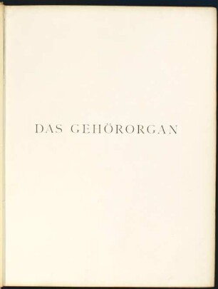 1: Das Gehörorgan der Fische und Amphibien