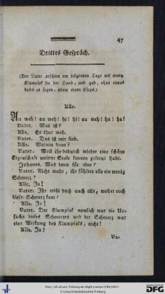 Drittes Gespräch.