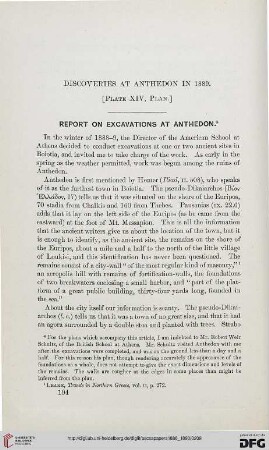 5.1886-90: Discoveries at Anthedon in 1889, [1]