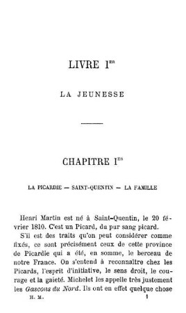 Chapitre Iᴱᴿ La Picardie - Saint-Quentin - La Famille