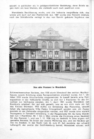 Das alte Postamt in Wandsbek