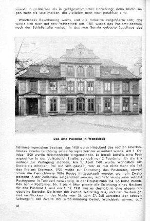 Das alte Postamt in Wandsbek