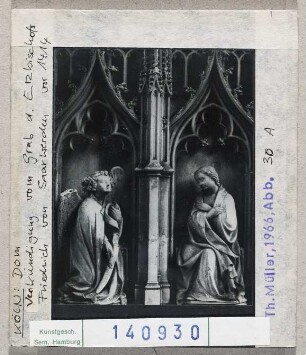 Köln: Dom, Grabmal Erzbischof Friedrich von Saarwerden, Verkündigung