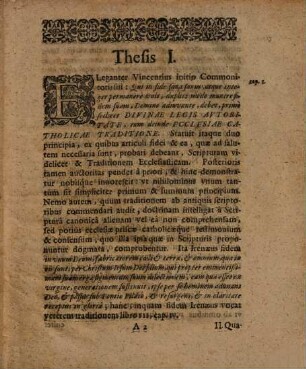 Dispvtatio Theologica De Avtoritate Antiqvitatis Ecclesiasticae