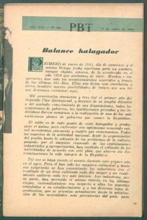 Balance halagador
