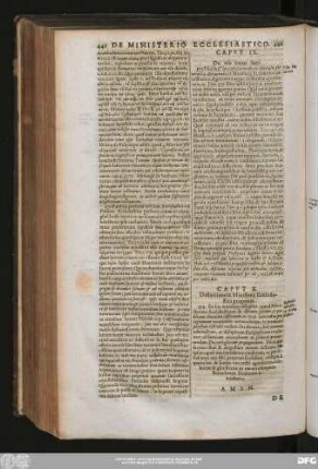 Caput IX. De usu huius loci.