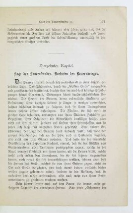 Vierzehntes Kapitel. Lage des Bauernstandes. Vorboten des Bauernkrieges