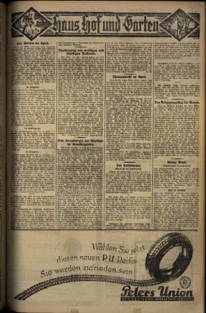 Dritte Ausgabe vom Mittwoch, den 16. April 1930.