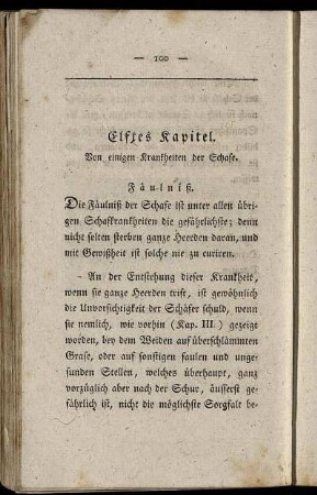 Elftes Kapitel. Von einigen Krankheiten der Schafe.