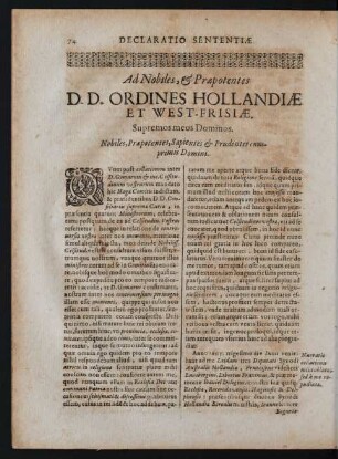 Declaratio Sententiae