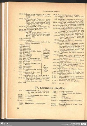 IV. Kriechtiere (Reptilia)