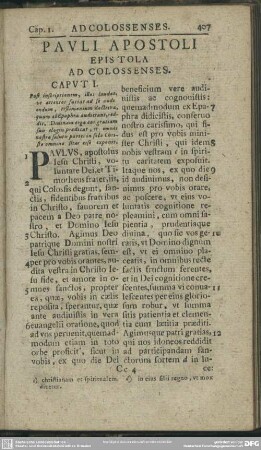 Pauli Apostoli Epistola Ad Colossenses