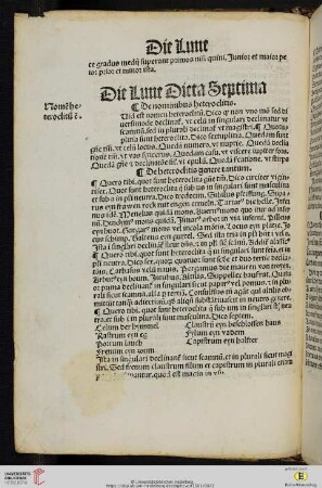 Die Lune Dieta Septima